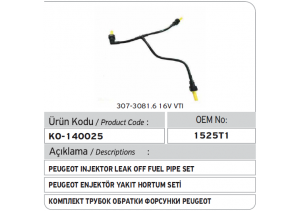 1525.T1 Citroen C4 - Peugeot 307 308 3008 Yakıt Borusu
